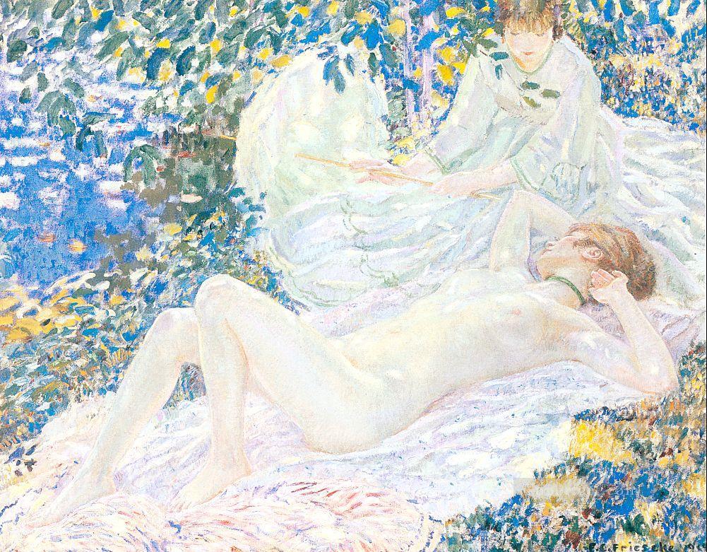 Summer Impressionist nude Frederick Carl Frieseke Oil Paintings